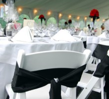 Black Chair Sashes