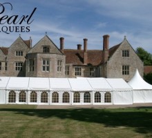 Marquee Hire with Castle Backdrop